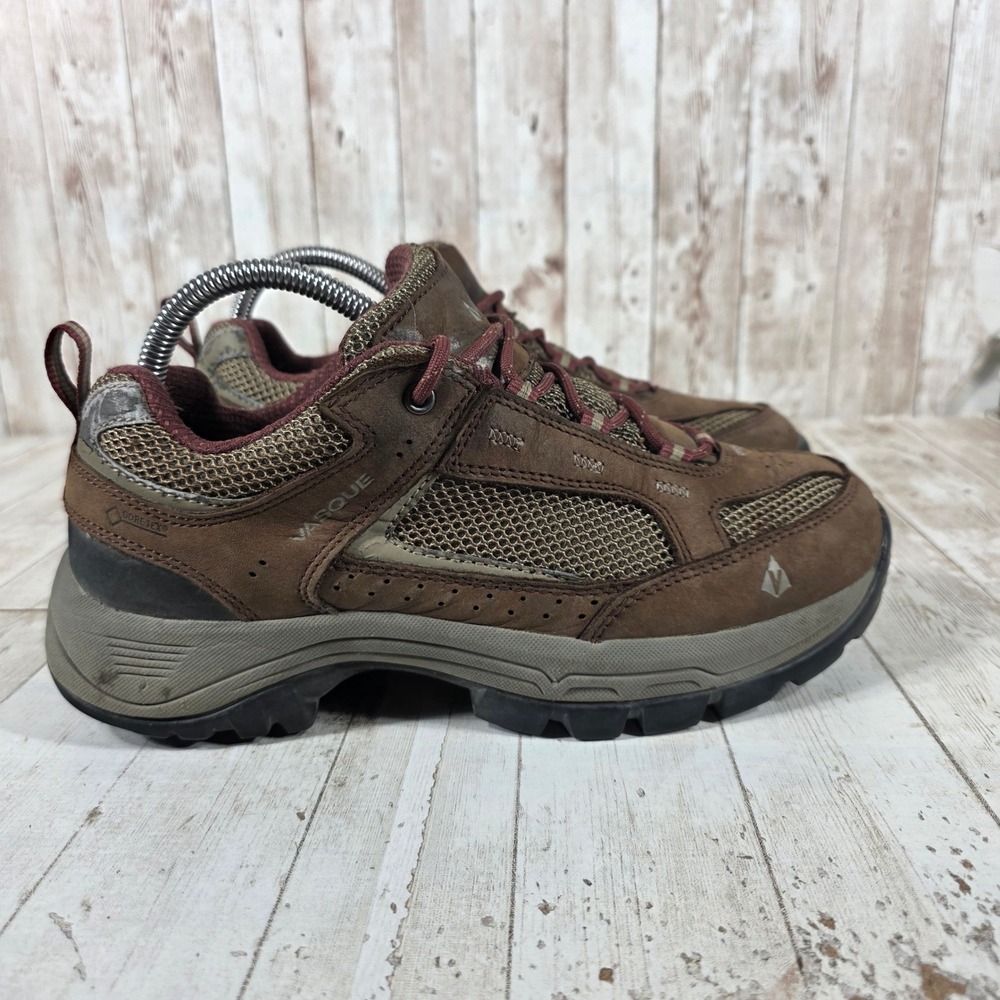Vasque 7491 M Womens Brown Leather Gore-Tex Vibram Hiking Shoes Size 9M